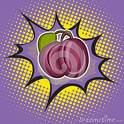 Vector plum Vector Illustration