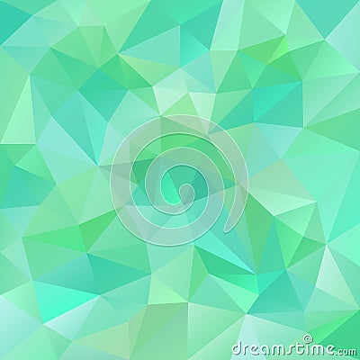 Vector polygon background with irregular tessellations pattern - triangular design in fresh spring colors Vector Illustration