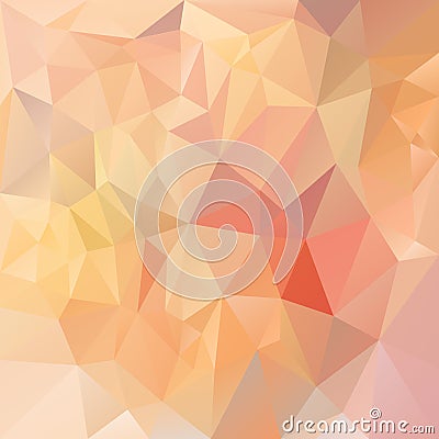 Vector polygon background with irregular tessellations pattern - triangular design in pastel colors Vector Illustration