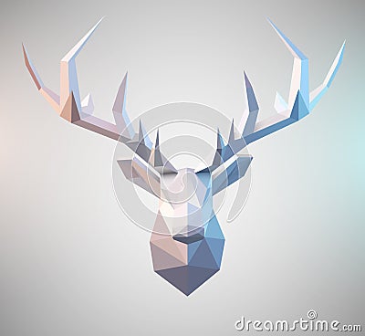 Vector Polygonal Stag Vector Illustration