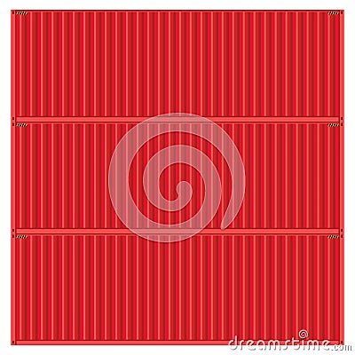 Vector popular cargo container shipping freight isolated texture Vector Illustration