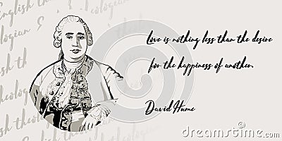 153_David Hume Vector Illustration