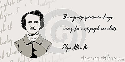 050_Edgar_Allan_Poe Vector Illustration