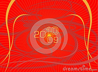 Vector postcard for a new year Vector Illustration