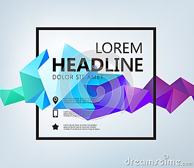 Vector Poster, Banner, Flyer, Cover, Brochure Vector Illustration