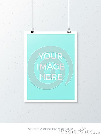 Vector Poster Mockup Vector Illustration