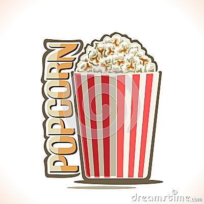 Vector poster for Popcorn Vector Illustration