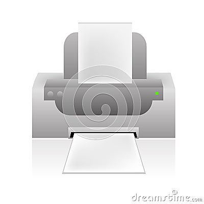 Vector printer icon Vector Illustration