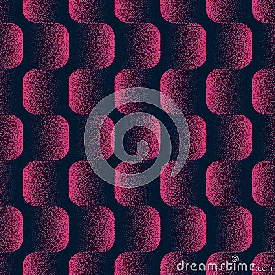 Vector Psychedelic Motif Seamless Pattern Trendy Purple Abstract Background Vector Illustration