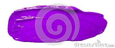 Vector purple glossy paint texture isolated on white - acrylic banner for Your design Vector Illustration