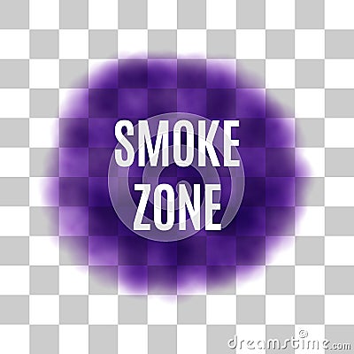Vector Purple Smoke for Use on Light Background Vector Illustration