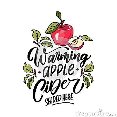 Vector illustration about the cider Stock Photo