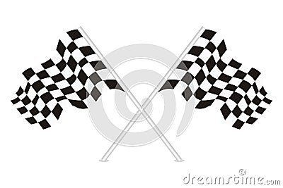 Vector of racing flags Vector Illustration