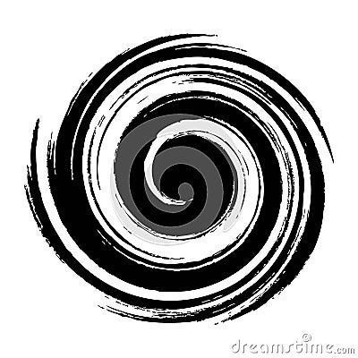 Vector radial spiral burst. black star spiral explosion Vector Illustration