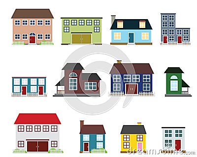 Vector real estate icons Stock Photo