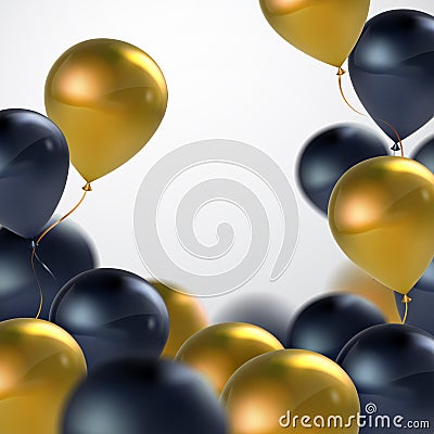 Vector realistic glossy balloons Vector Illustration