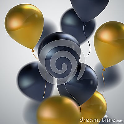 Vector realistic glossy balloons Vector Illustration