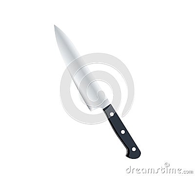 Vector of a realistic knife. Concept of cooking and crime. Vector Illustration