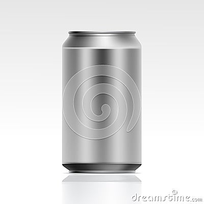 Vector Realistic Metal Can Vector Illustration