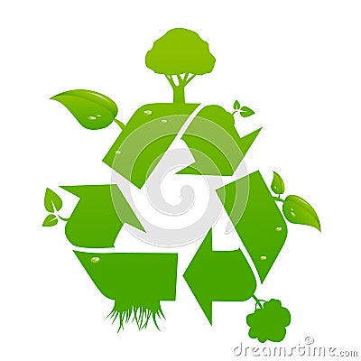 Vector recycle signs Vector Illustration