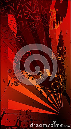 Vector red background Vector Illustration