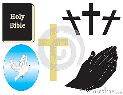 Vector Religious Objects Stock Photo