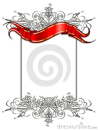 Vector ribbon Stock Photo