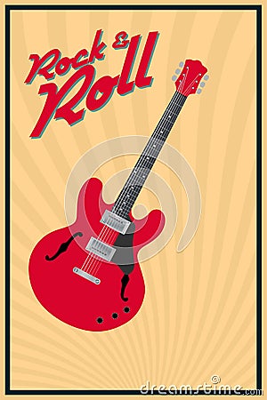 Rock and roll Vector Illustration