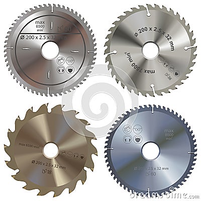 Vector Saw Blade Vector Illustration