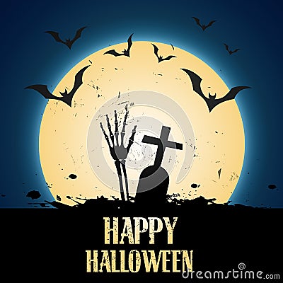 Vector scary halloween design Vector Illustration