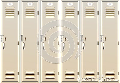 vector school lockers Vector Illustration