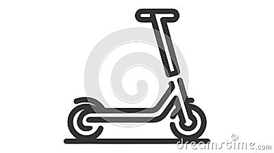Vector scooter icon design isolated on white background Vector Illustration