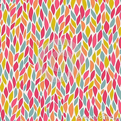 vector seamless abstract hand-drawn pattern, leaf backdrop, Endless background. Ethnic seamless pattern. Vector backdrop. Bright Vector Illustration