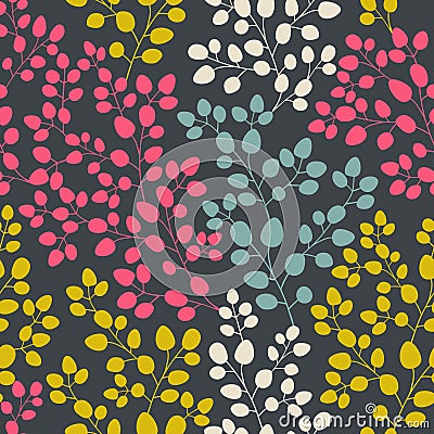 vector seamless abstract hand-drawn pattern, leaf backdrop, Endless background. Ethnic seamless pattern. Vector backdrop. Bright Stock Photo