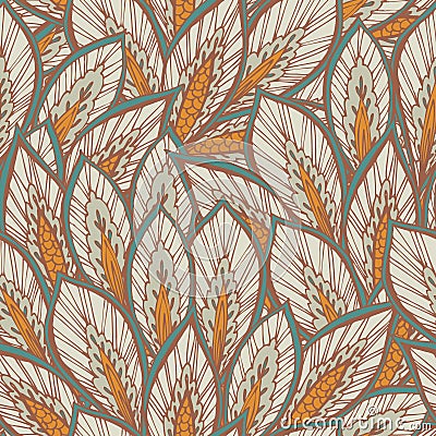 Vector seamless eastern pattern. Vector Illustration