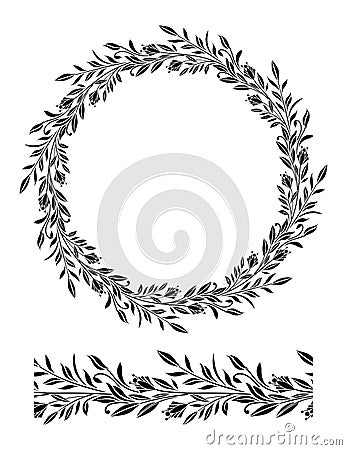 Vector Seamless fancy design border Vector Illustration