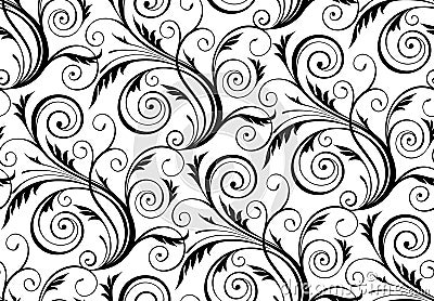 Vector seamless floral pattern Vector Illustration