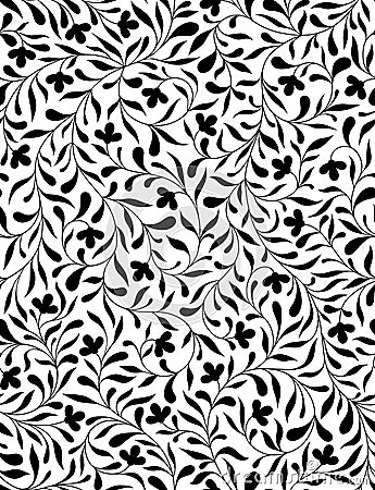 Vector seamless floral pattern Vector Illustration