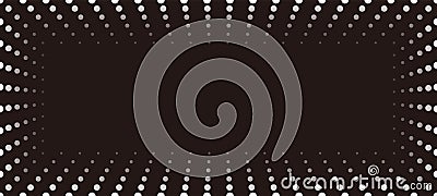 Vector Seamless Frame And Background Illustration With Abstract Dot Patterns And Text Space. Vector Illustration