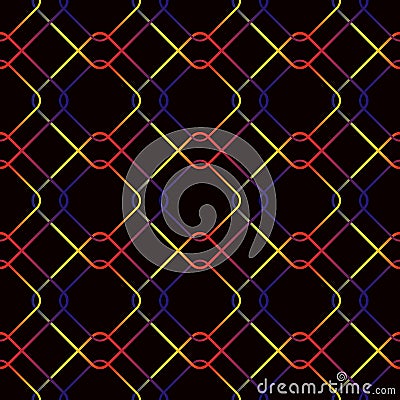 Vector seamless geometric pattern consisting Vector seamless geometric pattern consisting of multi-colored rhombuses. Vector Illustration