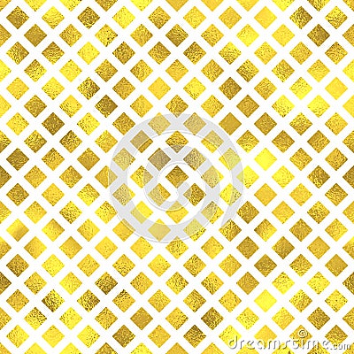 Vector seamless geometric textured golden pattern Vector Illustration