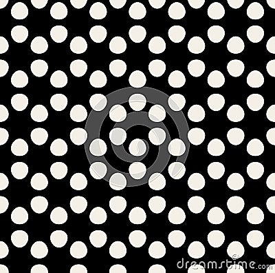 Vector Seamless Hexagonal Circle Rounded Pattern Vector Illustration