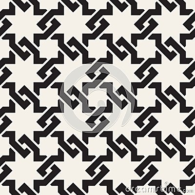 Vector seamless interlacing lines pattern. Modern stylish abstract texture. Repeating geometric tiles Vector Illustration