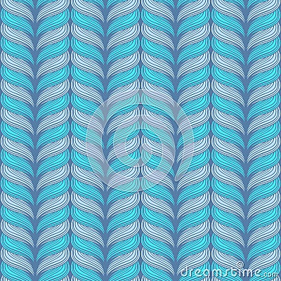 Vector seamless knitting pattern. Vector Illustration