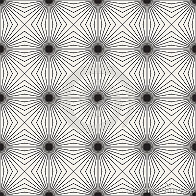 Vector seamless lattice pattern. Modern stylish texture with monochrome trellis. Repeating geometric grid. Stock Photo