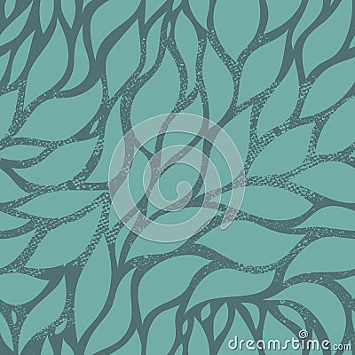 Vector seamless leaves green pattern, nature background design, Leaf arts, Hand drawn pattern for fabric , print, cover Vector Illustration