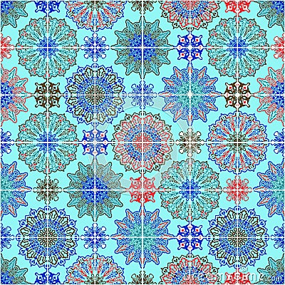 Vector Seamless Moroccan Pattern Vector Illustration