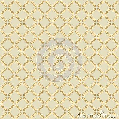 Vector seamless pattern of abstract dollars sign Stock Photo