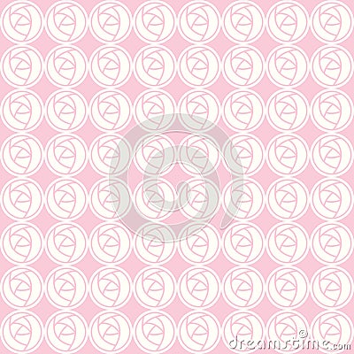 Vector seamless pattern of abstract roses Vector Illustration