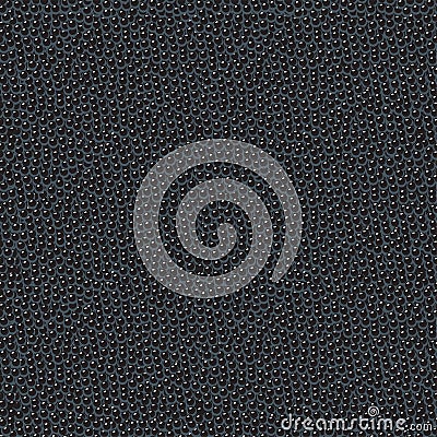 Vector seamless pattern of black sturgeon caviar Vector Illustration